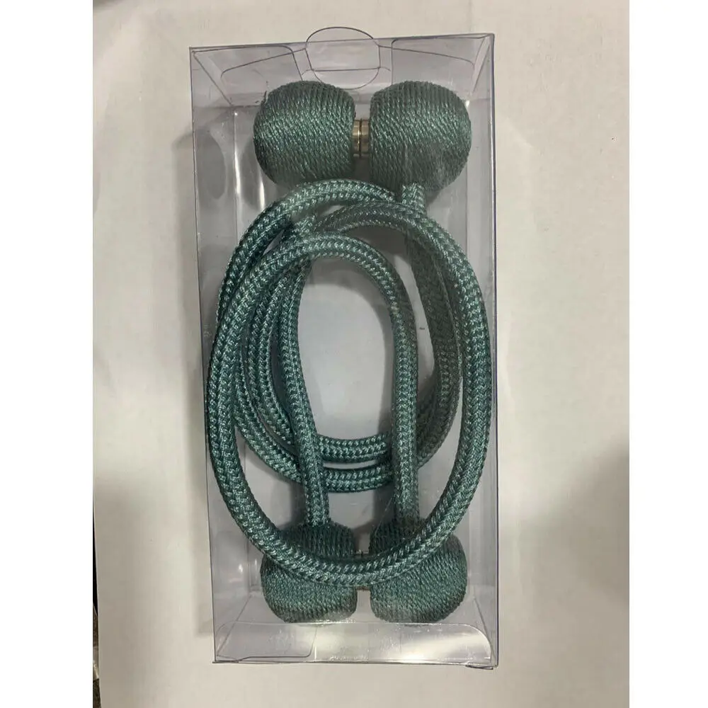 grey blue 1 пара крепких магнитных шаровых занавесок кольца для галстуков подхваты для галстуков зажимы для галстуков - Цвет: grey blue