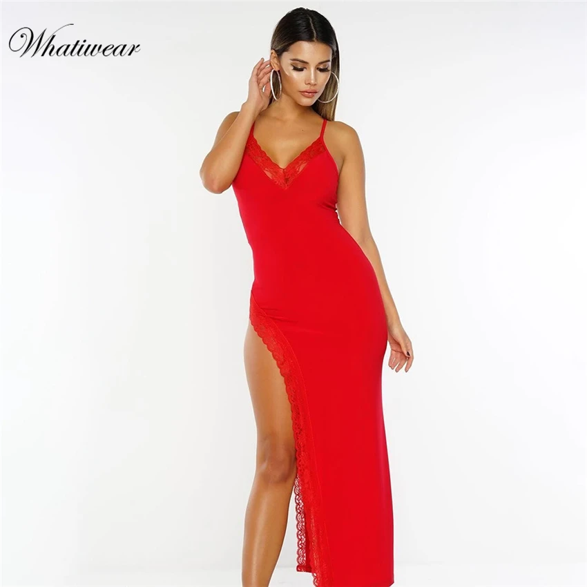 Whatiwear сексуальное ночное белье плюс размер кружевная ночная рубашка Ночное