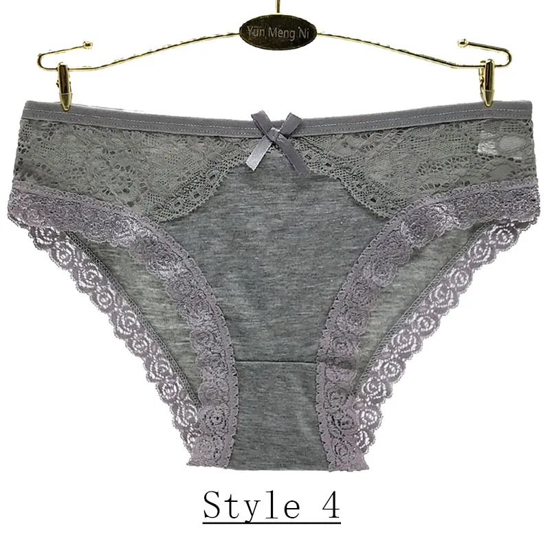 Style 4 1 шт., сексуальные женские трусики, соблазнительное нижнее белье с низкой талией, хлопковое нижнее белье, мягкие удобные модные красивые трусы - Цвет: Style 4