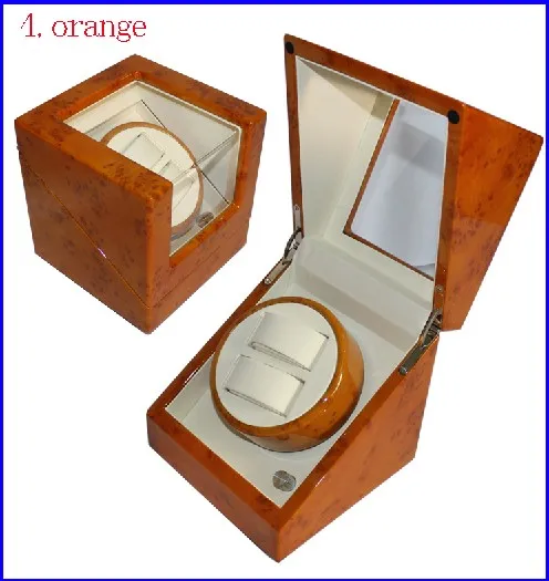 Одинарный глянцевый деревянный автоматический для намотки часов