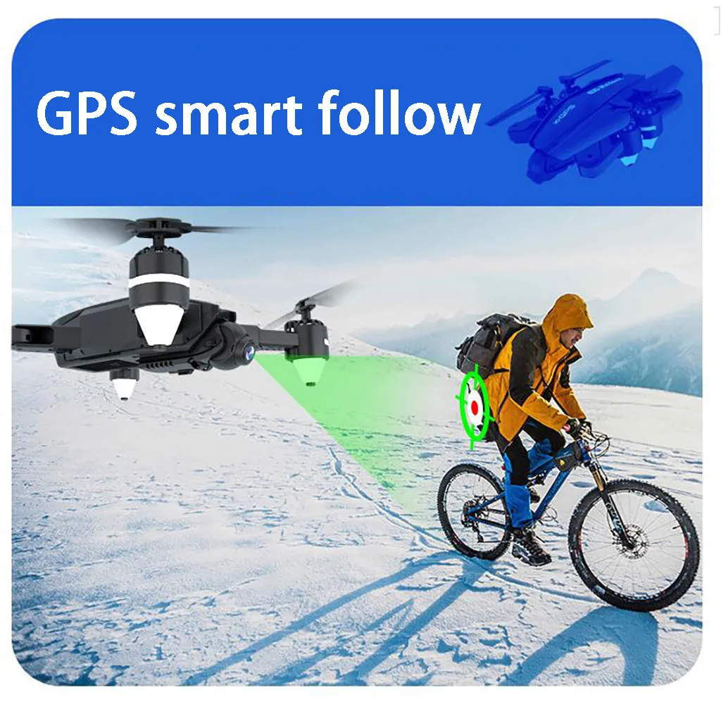 Летательный аппарат с дистанционным управлением 2019 Новинка Φ WiFi GPS FPV 4K 12 МП HD