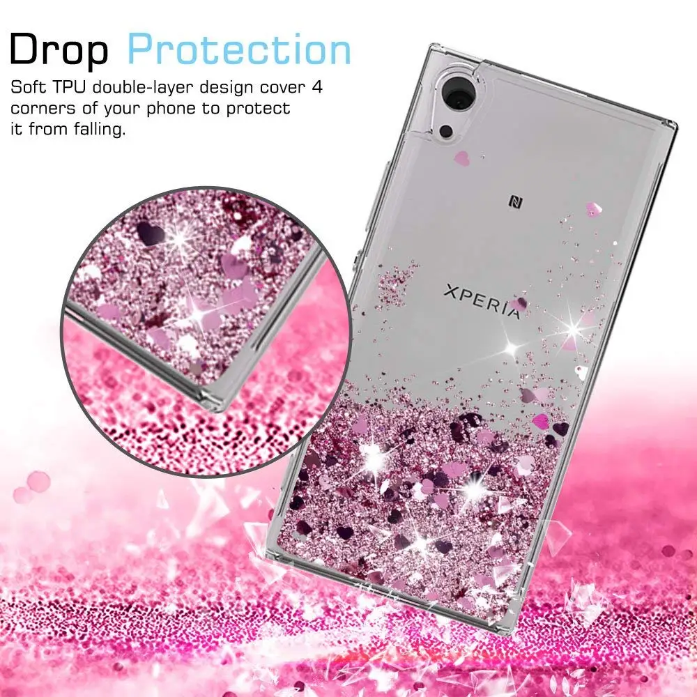 For Sony Xperia XA1 Glitter Case Ultra Sparkle Shiny Bling Quicksand Liquid TPU Slicone Back Cover Xa1 |