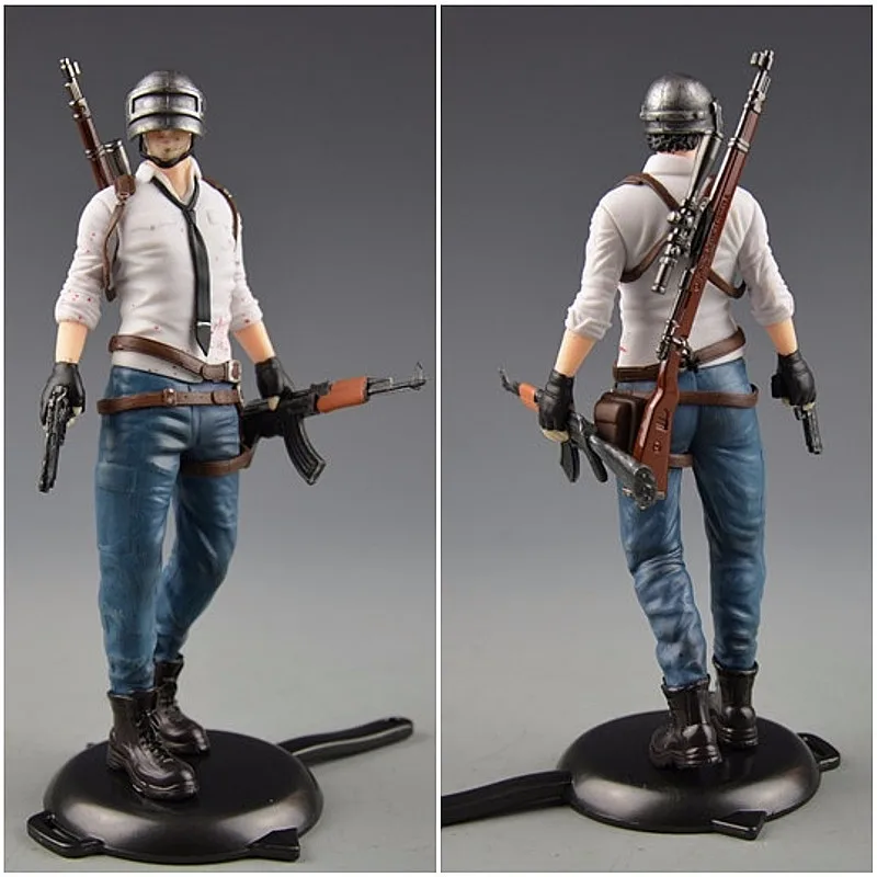 98K PUBG Playerunknown's Battlegrounds около 6 дюймов кукла мужская роль место, чтобы съесть курица сегодня пластиковая модель 16 стиль соответствия - Цвет: 98K