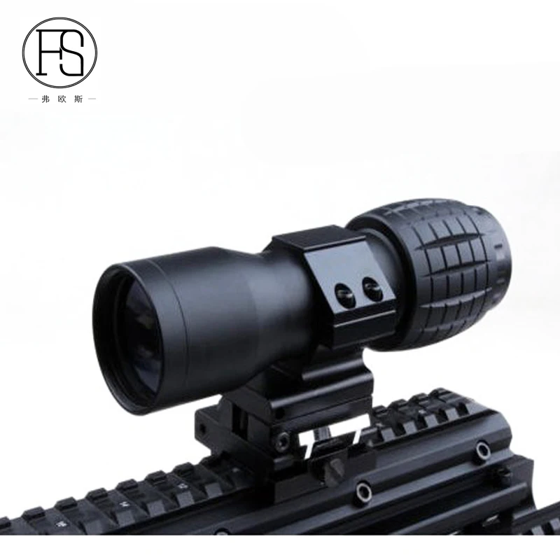 Tactical 4x Magnifier Fits For 20 mm Weaver Picatinny Rail Outdoor Hunting Shooting 4X Airsoft Sport Use |