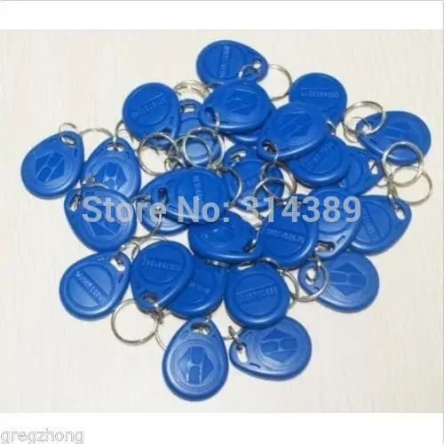 

100pcs/bag RFID key fobs 125KHz proximity ABS key tags/for access control with TK4100/EM 4100 chip