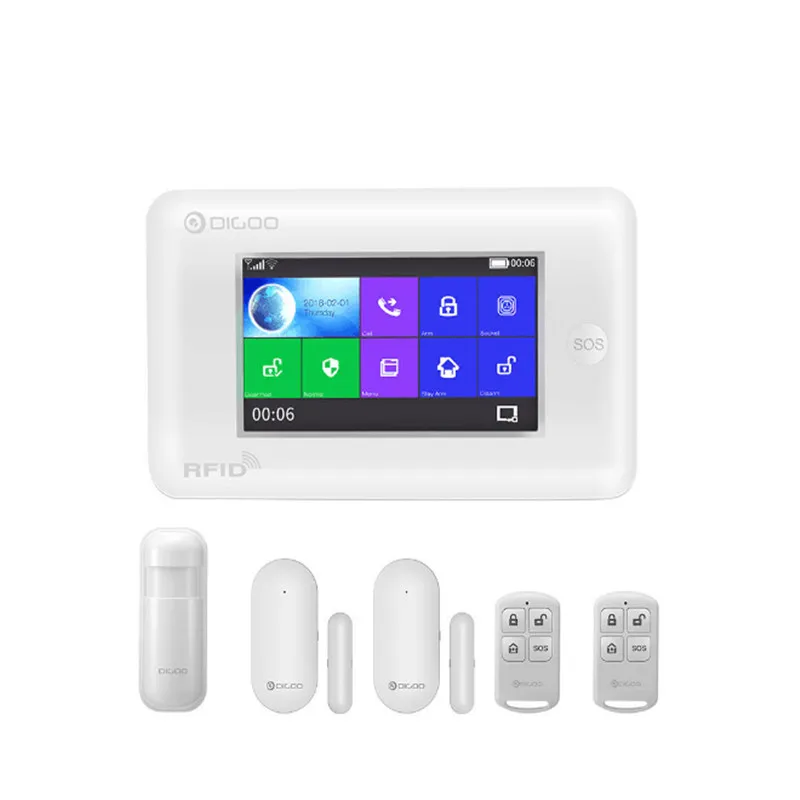 Обновленный DIGOO DG-HAMA Все сенсорный экран 3g версия умный дом безопасности Wifi системы сигнализации наборы совместимы с Alexa VS DG-Hosa