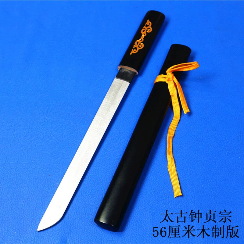 Touken Ranbu онлайн Mikazuki Munechika Катана игры короткий Косплей деревянный меч нож лезвие Оружие косплей реквизит