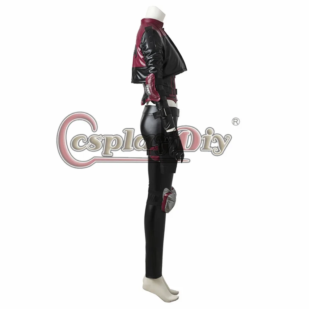 Костюм для косплея Cosplaydiy из искусственной кожи клоуна 2017|harley quinn cosplay costume|harley