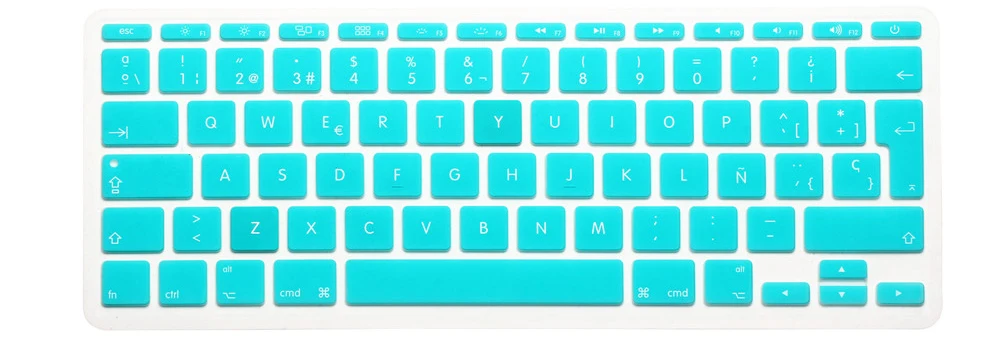 ЕС/Великобритания испанский силиконовый чехол для клавиатуры Apple Mac MacBook Air 11