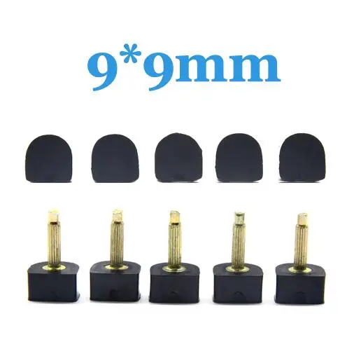 Black-9mm 10 шт., женские протекторы на высоком каблуке, обувь на нескользящей шпильке, сменные накладки для ремонта, женские аксессуары для ухода за обувью - Цвет: Black-9mm