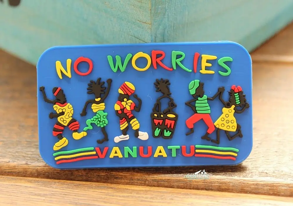 Не беспокойтесь в Вануату туристический сувенир для путешествий Искусственная