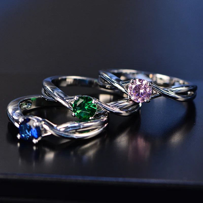 Женское кольцо из серебра 100% пробы с изумрудом | Украшения и аксессуары