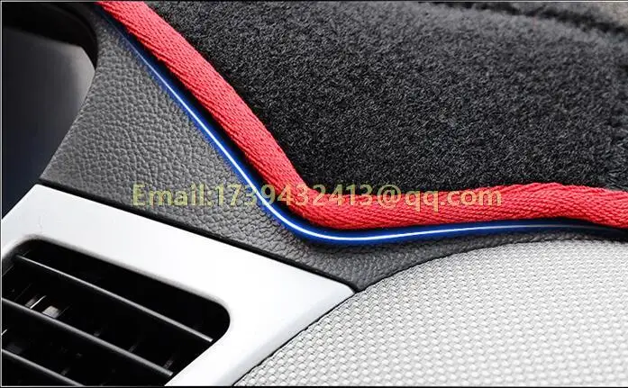 Аксессуары для стайлинга автомобиля крышка приборной панели peugeot 206 2001 2003 2005 2007 2008