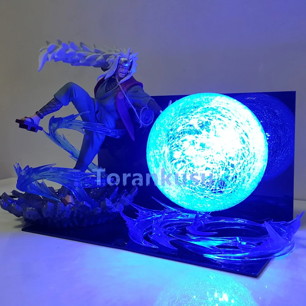 Героя аниме Наруто Джирайя Rasengan светодиодный светильник Рисунок Аниме Драконий