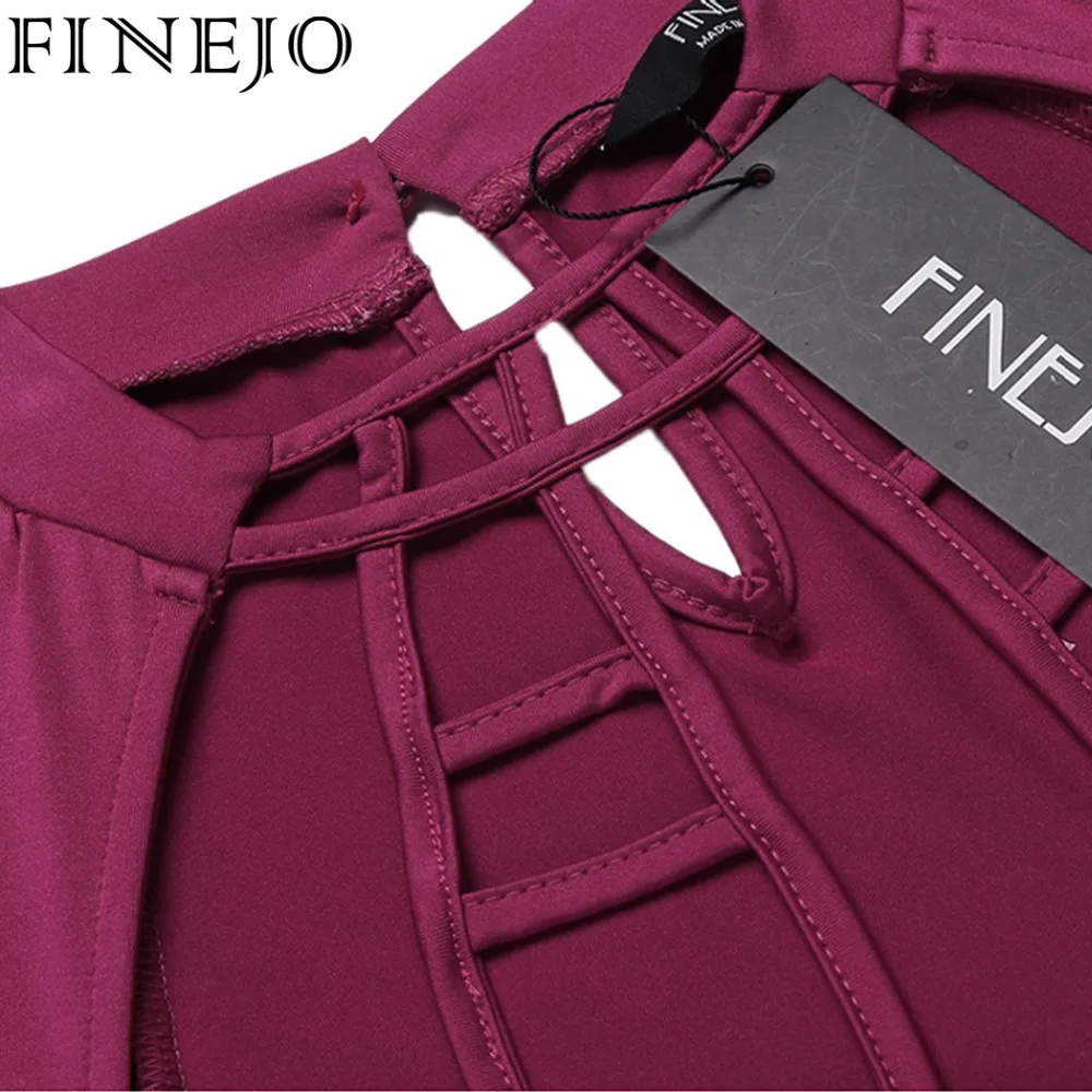 FINEJO весенне-осеннее платье женское Брендовое с длинным рукавом черное синее