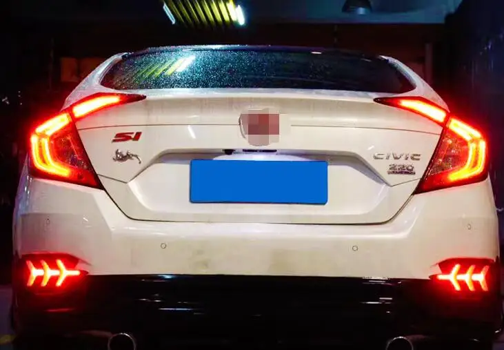 12 В светодиодный задний бампер противотуманная фара для Honda Civic 10th 2016 2017 дальнего