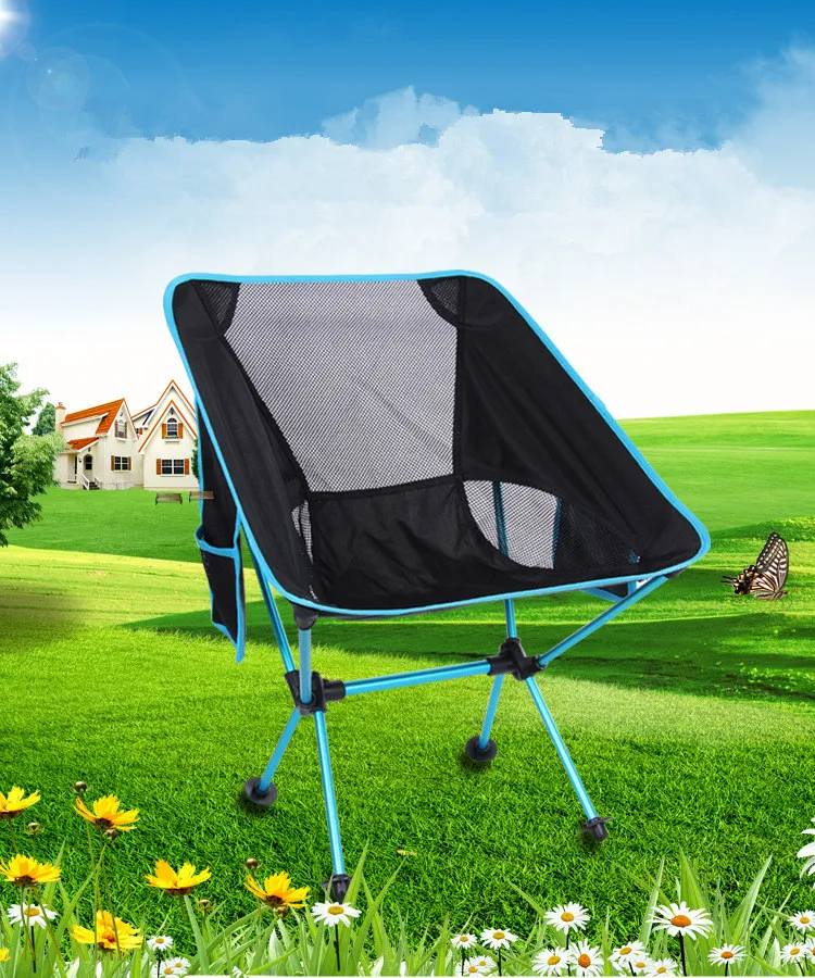 Новое рыболовное складное алюминиевое многофункциональное ультра легкое кресло