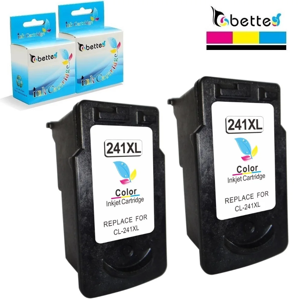 2PK CL-241XL картридж для canon CL-241 CL 241 PIXMA MG2120 MG2220 MG3120 MG3122 MG3220 MG3222 MX372 MX374 MX392 MX432 MX434 |