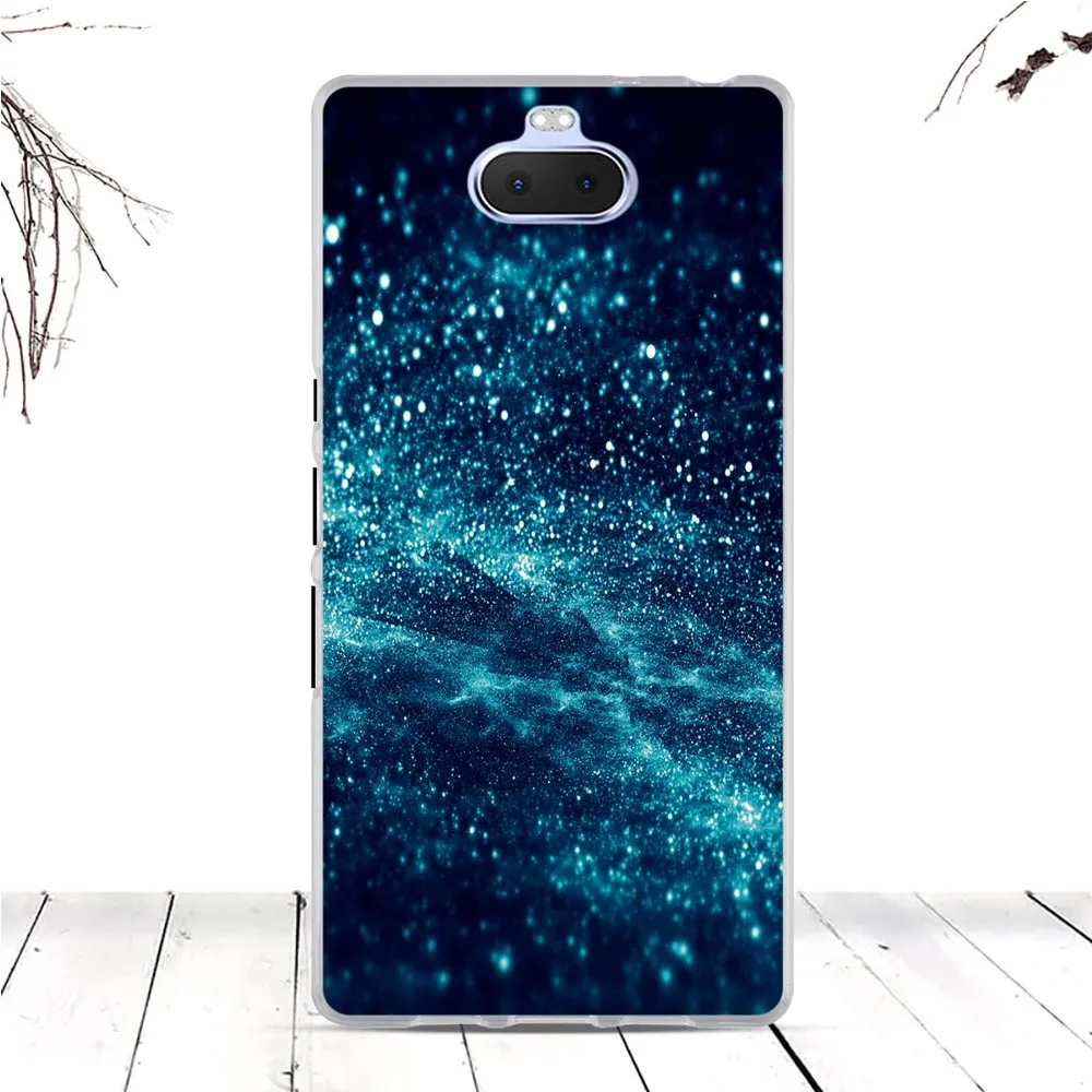 Роскошный чехол для телефона Sony Xperia 10 Plus мягкий силиконовый из ТПУ Coque Fundas