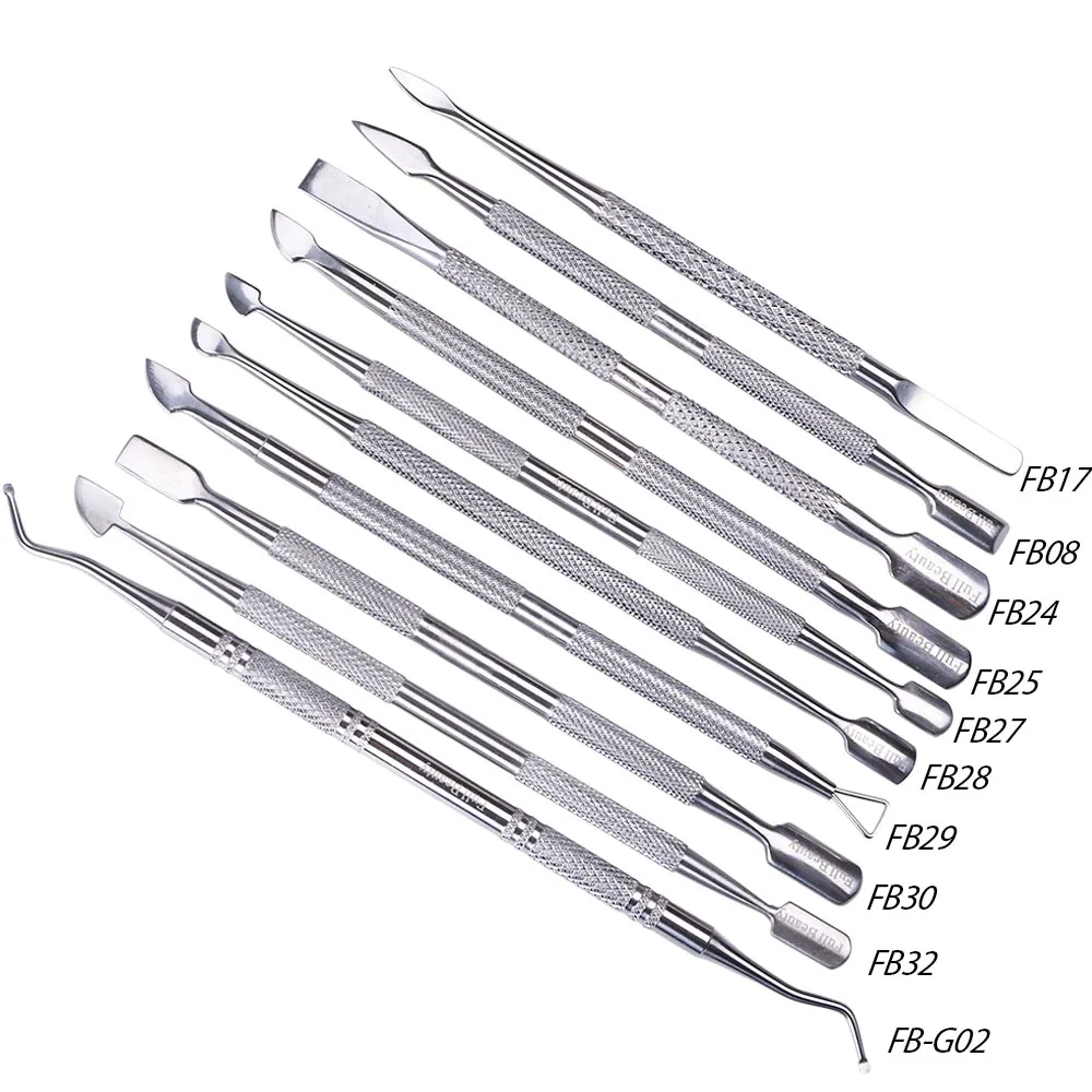 1pcs Nail Cuticle Remover Stainless Steel Pusher Double End Dead Skin Machine Manicure Pedicure Art Tools TRFB08-32 | Красота и