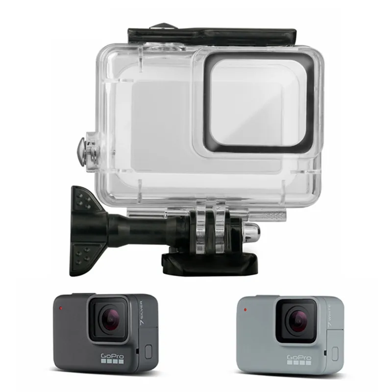 Водонепроницаемый чехол для дайвинга для Gopro Hero 7 Silver и Hero 7, Белый защитный чехол для подводной съемки, аксессуары для Go pro