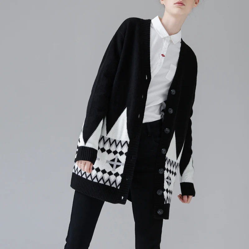 Toyouth Casual Knitting Long Cardigan Female Loose Kimono Knitted Jumper 2018 Warm Winter Sweater Women Tops |