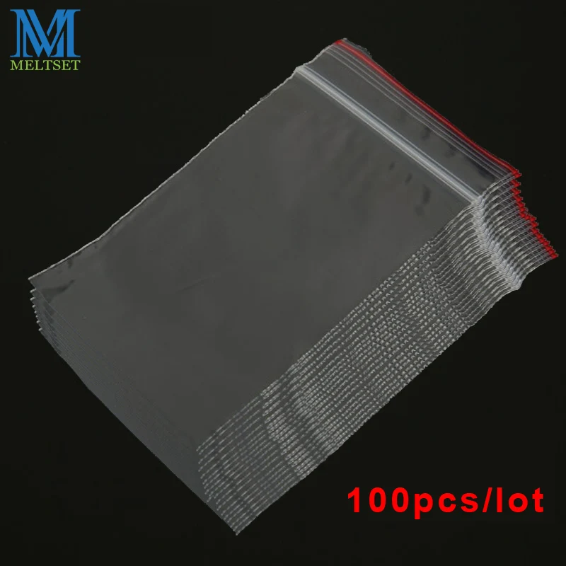 100 шт./лот пластиковые прозрачные пакеты для упаковки хранения пищевых продуктов