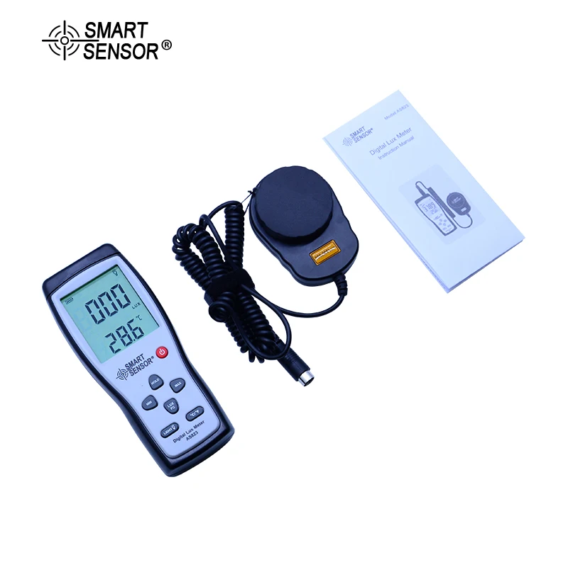

Smart sensor Digital Luxmeter Digital Lux meter Photometer Illuminometer Spectrometer High Precision Light Meter 200000lux AS823