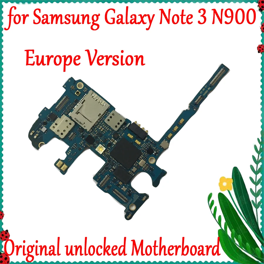 Европейская версия 32 Гб материнская плата для Samsung Galaxy Note 3 N900 с системой Android