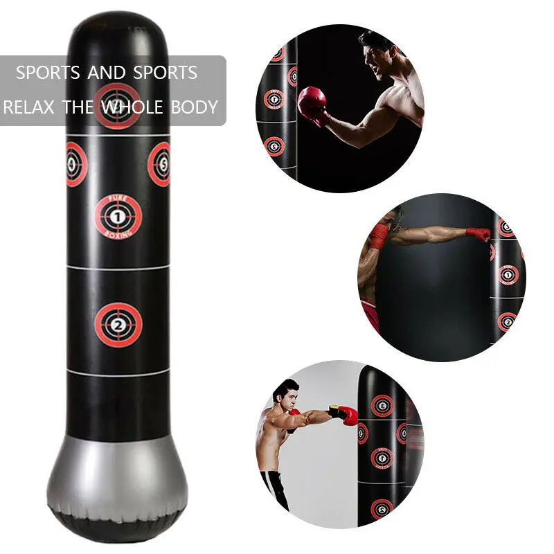Надувной боксерский мешок для фитнеса удара стресса с башней скоростная