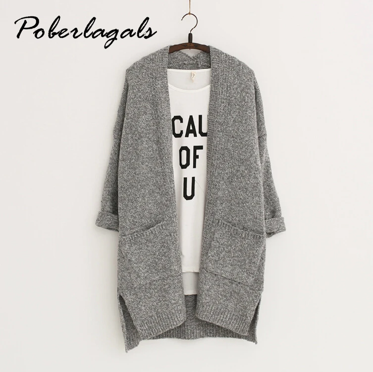 2018 длинные женские кардиганы осень зима бренд длинный стильный вязаный свитер с