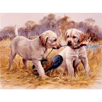 

YIKEE diamond painting dog labrador Home Decor Drill Resin DIY Mosaic Diamond Embroidery k555