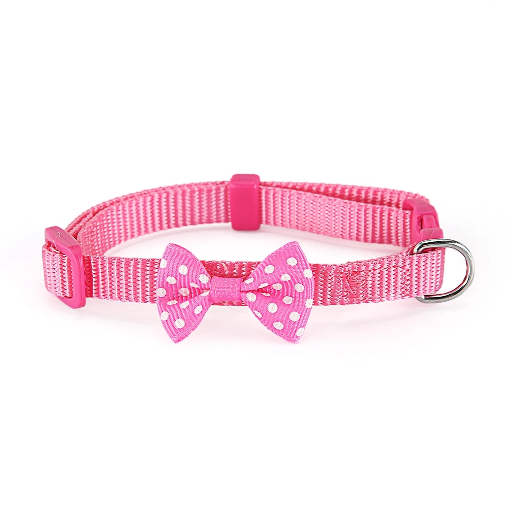 Ошейник для кошек с бантиком регулируемый ошейник питомцев маленьких собак