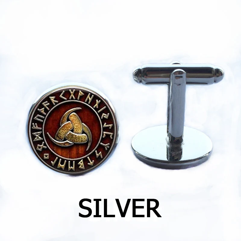 1 шт. тройной гудок Одина викингов кулон ювелирные изделия стеклянный кабошон