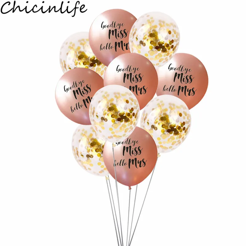 Chicinlife 12 дюймовые воздушные шары из латекса с изображением Прощай мисс