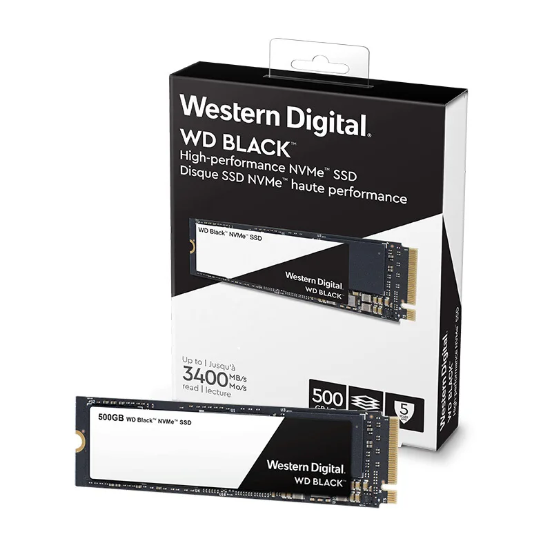 Твердотельный накопитель WD Black PCIe Gen3 * 4 500 Гб M.2 2280 PCI-E SSD WDS500G2X0C 3400 дюйма | Компьютеры
