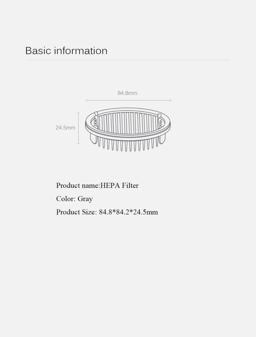 2 шт Xiaomi Mijia ROIDMI фильтр для ручного пылесоса F8 запасные части моющиеся многократное использование приложение напоминание Замена