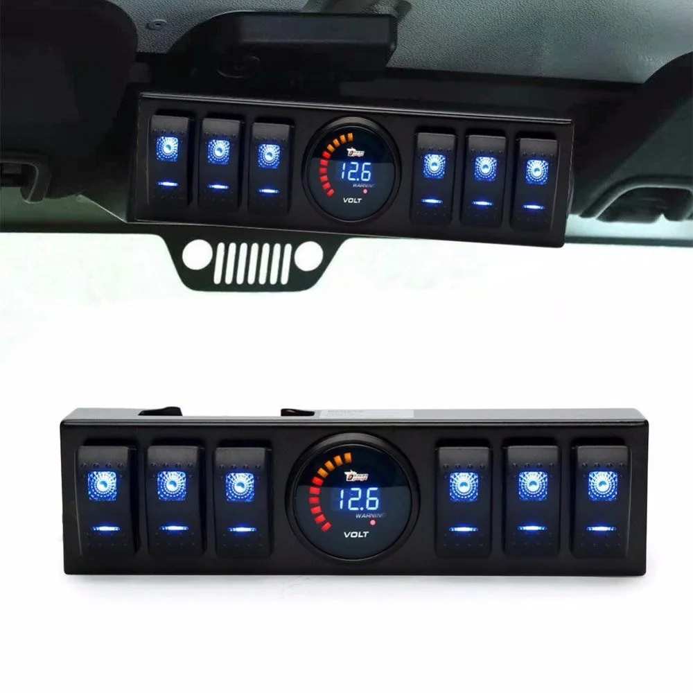 Автомобильный 6 клавишный переключатель комплект панели Jeepp Wrangler JK & JKU 2009 2018