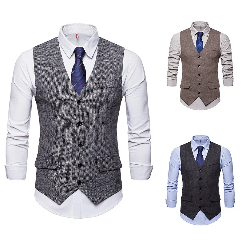 

Brand Suit Vest Men Jacket Sleeveless Rand Suit Vest Men Jacket Sleeveless Men Casual Sleeveless Jacket Coat Single Breastedt Y1
