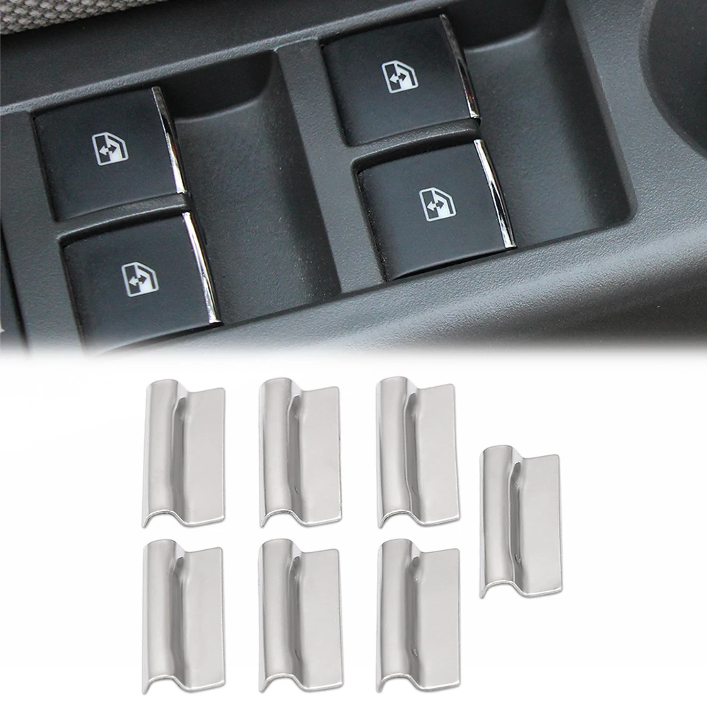Лидер продаж 7 шт./лот наклейка на кнопки переключения автомобильных окон