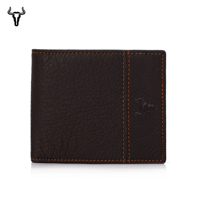 

Vintage Designer 100% Genuine Carteiras Masculinas Cowhide Leather Men Short Wallet Purse Card Holder Coin Pocket Male Wallets