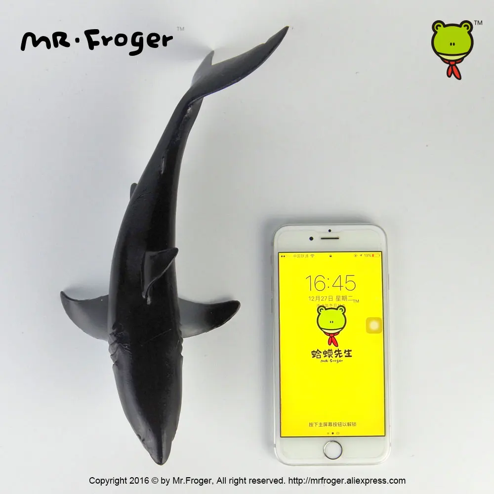 Mr.Froger Белая Акула Модель игрушки водные твари мягкие игрушечные дикие животные набор зоопарк моделирование пластик море Лифт рыбы модель м... (art.: 7a2416633) - 7a2416633