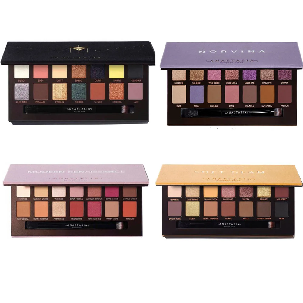 Палитра теней для век Anastasia make up NORVINA пудра макияжа из Беверли контурная хайлайтер