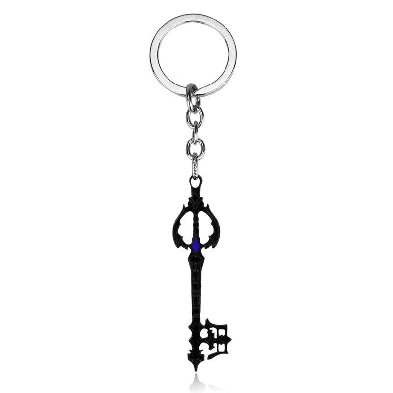 B blue Королевство Сердца Oblivion Keyblade брелок Бронзовый черный металлический кулон брелок для ключей автомобиля сумки Брелки - Цвет: B blue