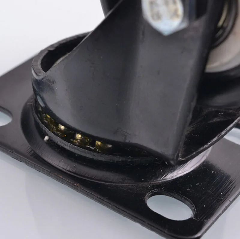 9201 2 дюймовые ролики для мебели Универсальные колес черные с двойным подшипником