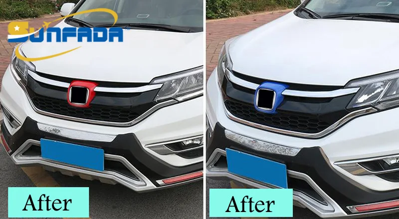 SUNFADA 1 шт. ABS хром/краска передний логотип декоративная крышка подходит для Honda CRV CR