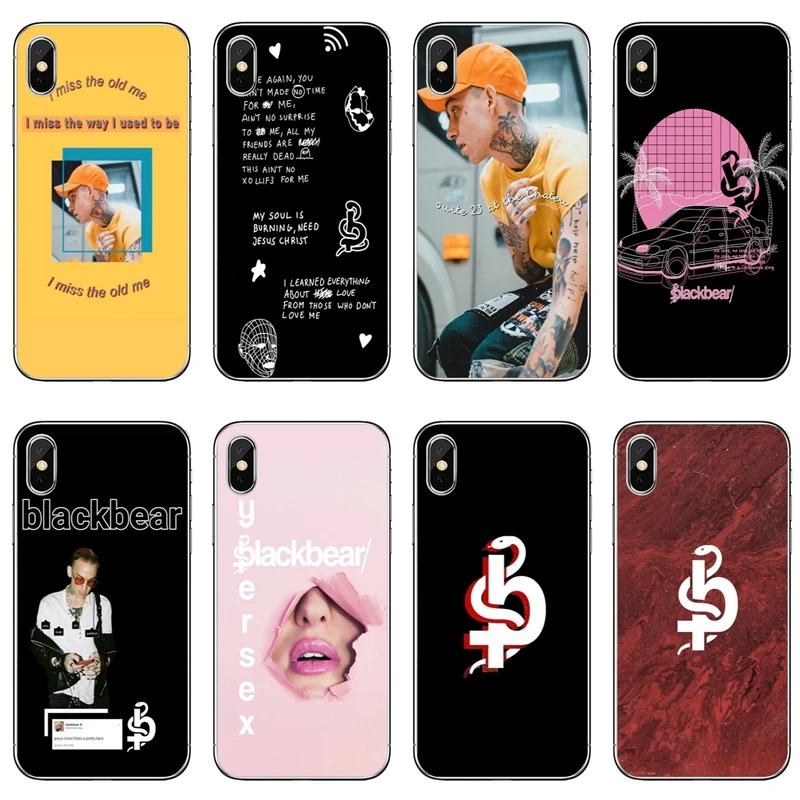 Blackbear хип-хоп рэппер для iPhone X XR XS Max 8 7 6s 6 plus SE 5s 5c 5 4s 4 iPod Touch чехол мягкие чехлы для телефонов