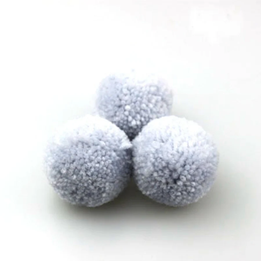 50PCS/Bag Mix Colos Faux Cashmere Pom pom DIY Yarn Plush ball Pompon Balls for Keychain Hat Bags Hair Scarves 15mm to 35mm | Дом и сад