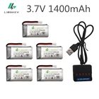 Батарея Limskey 1400 мАч 3,7 в LiPo для SYMA X5SC X5SW X5HW X5HC X5UW, батарея с зарядным устройством для радиоуправляемого дрона 3,7 в 1400 мАч