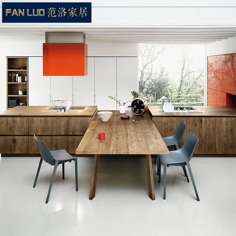 Современный специальный дизайн Т образный деревянный кухонный шкаф мебель с